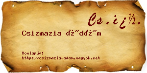 Csizmazia Ádám névjegykártya