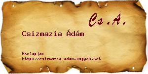 Csizmazia Ádám névjegykártya